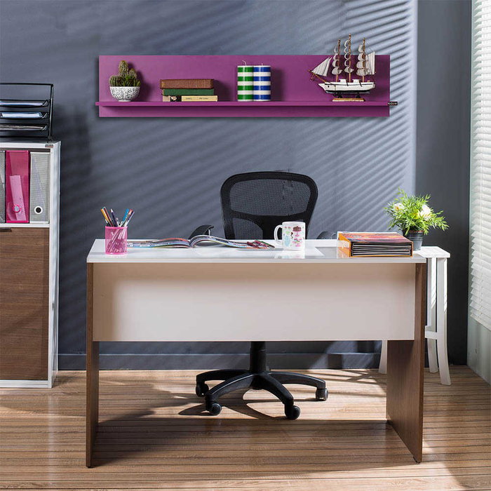 Hanah Home Estante de Pared Morado Raf-11-Uu-1